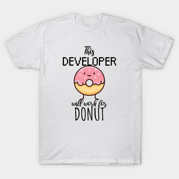 This developer will work for donut T-Shirt by maxcode